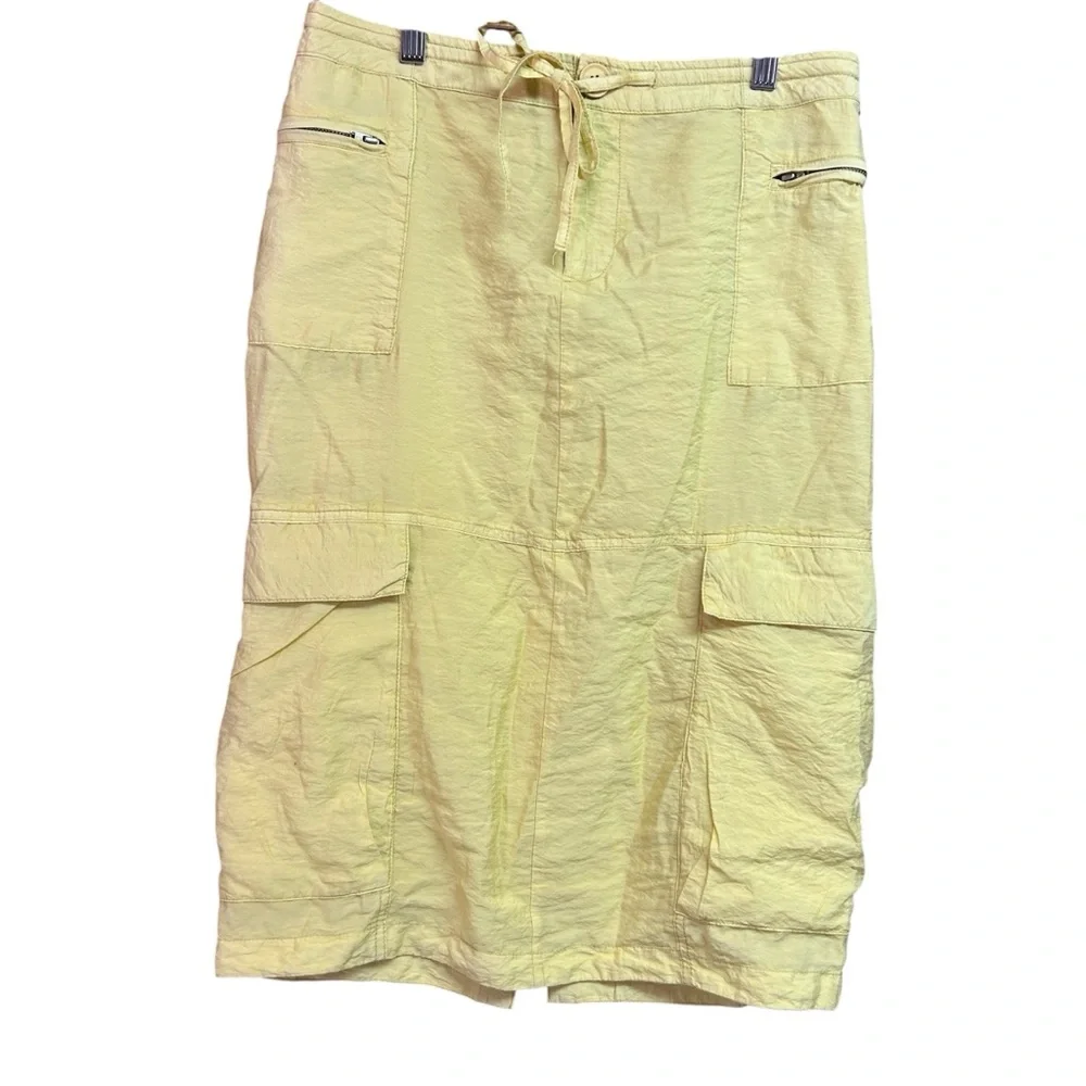 NWT Free People Pale Green Cargo Midi Skirt